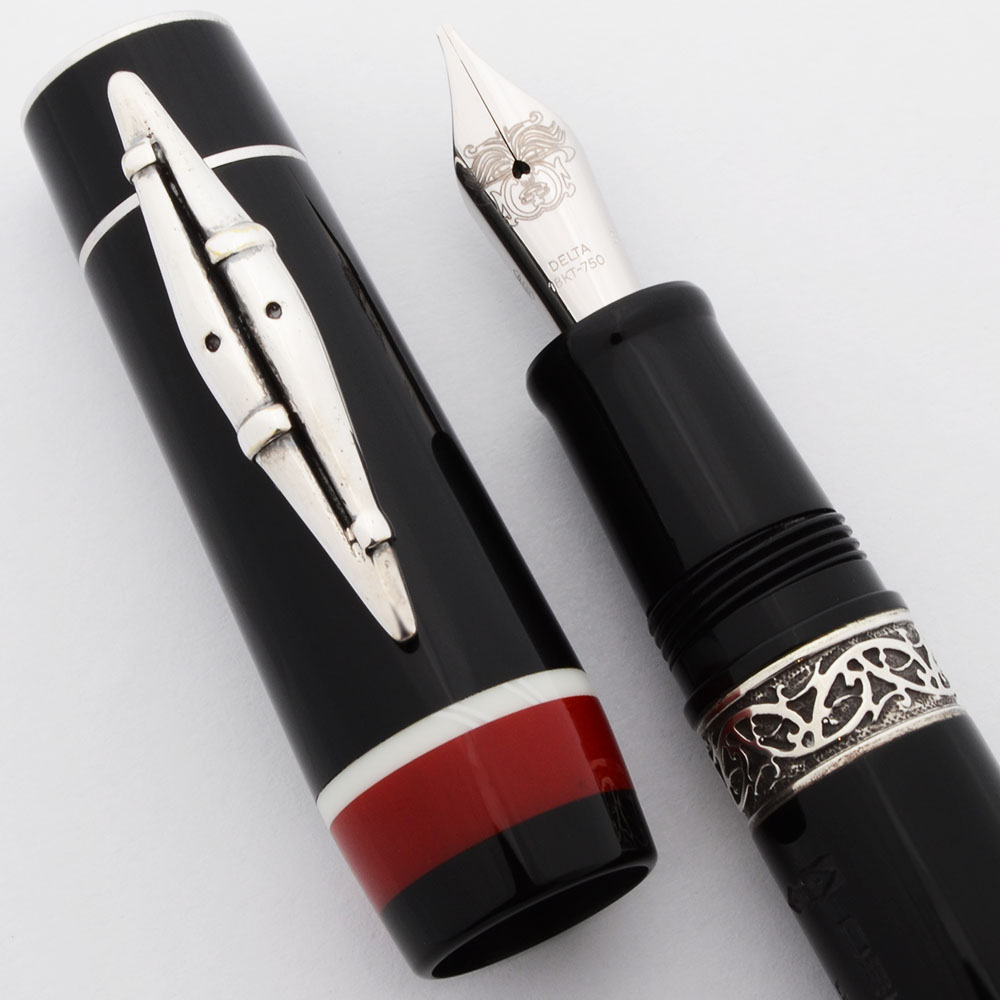 DELTA デルタ 万年筆 MAORI マオリ Sv925 ペン先18KT 750 M 箱 万年筆